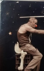 Ray Cook Clown ( RARE). Photo Vintage Black & White Surreal Circus Art Print