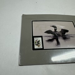 Normand Allard Big Stretch Loon Print With 20 Cent Minnesota State Postage Stamp