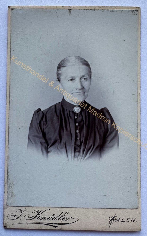orig. CDV photo photograph old picture woman lady fashion around 1890 Aalen dumplings