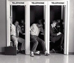San Francisco, Phone Booth, 1978. Black & White Photograph . Quality Art Print
