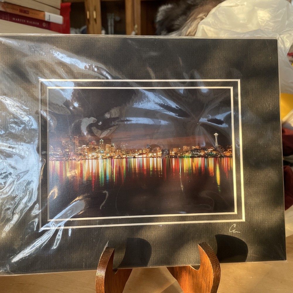 Clane Gessel Photography Seattle, Washington City Cityscape With Matting Signed