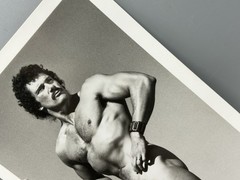 Vintage Photo KYLE HAZARD Target Studios 5×7 Male Physique Hairy Beefcake Stache