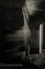 1978 Vintage JOSEF SUDEK Czech Photo Gravure Stairs Interior Architecture Art