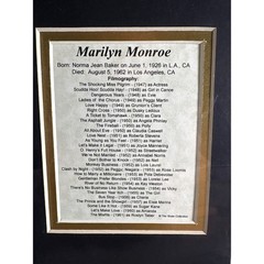 Marilyn Monroe Photos Matted Cardboard Collectable 16″x20″ (Non Framed)