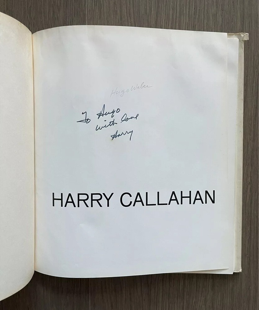 🎈Unique! SIGNED! Harry Callahan 1st Ed 1967 Sherman, Ray Metzker, Weber RARE