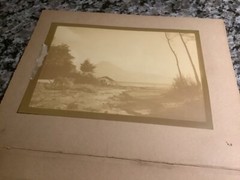 FRITZ WENTZEL 1950 Guatemala landscape; Lake Atitlan; signed and personalized