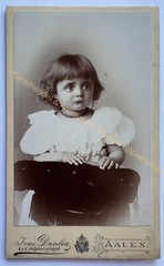 orig. CDV photo photography picture old child children fashion around 1890 Aalen Daalen