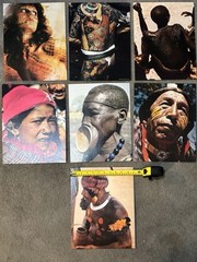 VINTAGE Collection of 1976-1977 Techniques of Skin Decoration Photo Prints Qty 7