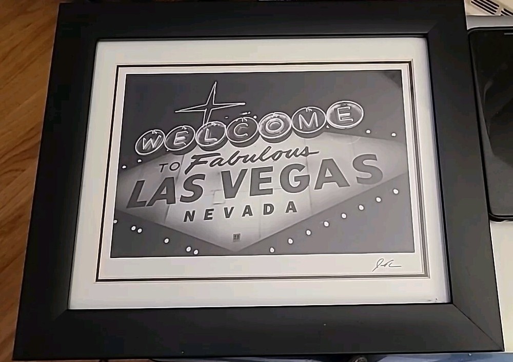 Welcome To Fabulous Las Vegas Nevada Framed Photograph Print Jesse Kalishe *2009