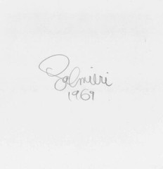 PEACE SIGN SKY WRITING PHOTO 8X10 B/W PRINT 1969 VINTAGE SALMIERI