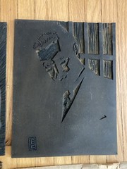 3 Lejaren Hiller ￼Sr 1937 Linoleum Cut Carved Art Block Print Press Photograph ￼