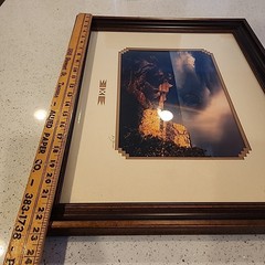 Artist J.A. Johnson Framed Photograph Grand Canyon Rainbow Clouds 19×23″