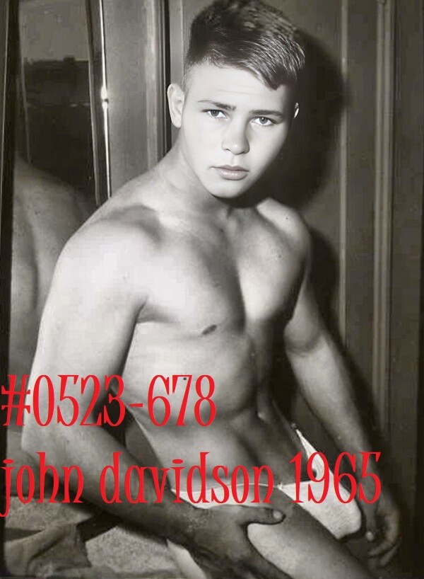 VINTAGE MALE PORTRAIT #0523-678-JOHN DAVIDSON 1965 -free shipping USA
