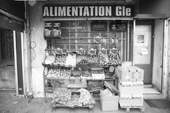 Real photo print barite silver URBANISM GROCERY STORE PARIS 30X45cm