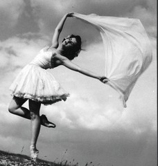 Larger size marked fine art Photograph, by SZENDRŐ, ballerina flying, dancer