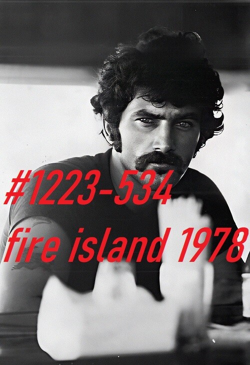 MALE PORTRAIT #1223-534 -fire island 1978 -free shipping in usa