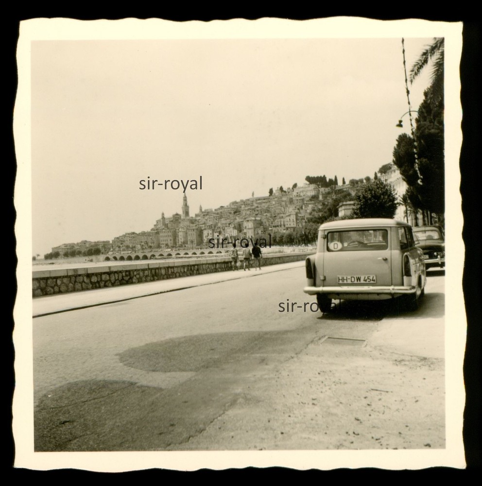 Goliath GP Hansa 1100 Auto Vehicle in Italy – 1950s – Photo 6x6cm