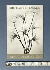 Dr. Dain L. Tasker (1872-1964) Art Photo Book Announcement Card – X-ray Flowers
