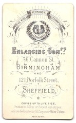 Photograph Midland Permanent Photographic Enlarging Company, Birmingham, 36 Can