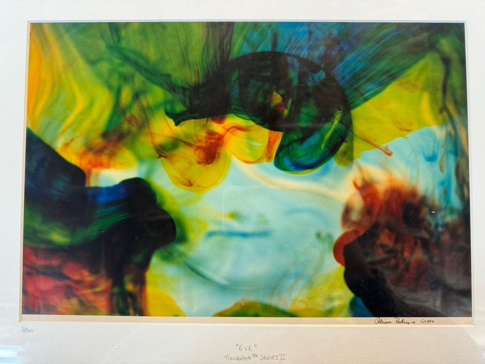 Toilygraph Matted Print Eve By Adrian Rodriguez 1994 Signed Abstract Photography