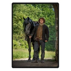 great Outlander Jamie fraser Soft Warm Single-Side Printing Fleece Blanket
