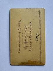 orig. CDV photo photograph picture old Mr. Mann fashion around 1870 Aalen Burghardt