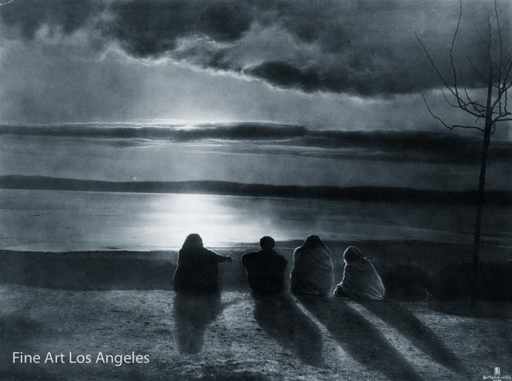 Lehnert & Landrock Photo, “Sunset, Around Kairuan” 1904