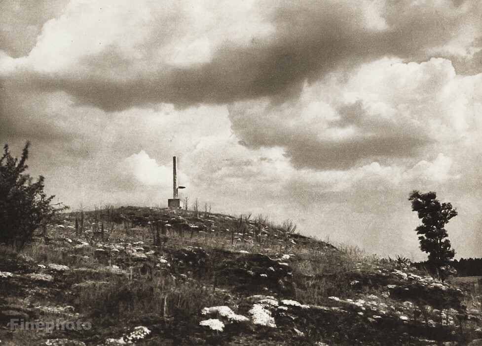 1948 Vintage Josef Sudek Hilltop Landscape Capkova Strz Original Photo Gravure