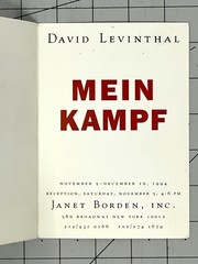 David Levinthal (b. 1949) Art Announcement Card 1994 – Main Kampf