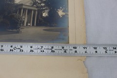 Vintage M Groger Buffalo Mansion Architecture Photograph Mounted Sepia Photo Art