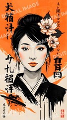 Digital Art Picture Image Photo Wallpaper Background Desktop AI – Asian Woman