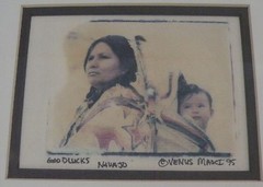 Native American Navajo enhanced photography Mother & papoose by Venus Masci