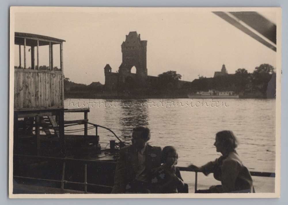 Worms 1949 – View from the River – Old Photo 1940s