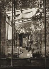 1953 Josef Sudek Garden Sculptor Artist Studio Original Vintage Photo Gravure