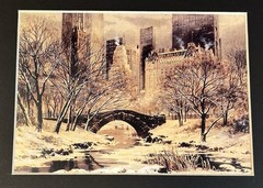 Lot Of 4 Matted Photo Prints Of NYC New York City Central Park – 8×10