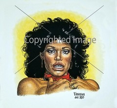 Vanessa del Rio Photo inspired Robert Crumb To Make Sketch Sign AFT BUY /COA
