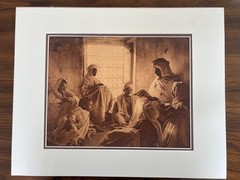Lehnert and Landrock Antique Photo of Men Gathered Reading, Egypt