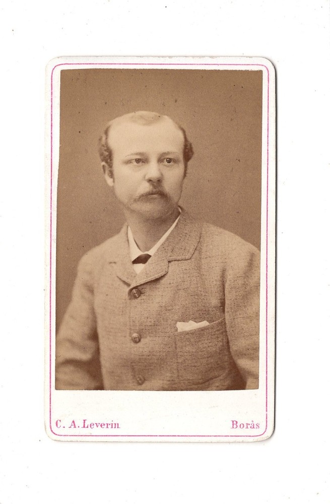CDV Photo Man Portrait / Man – Boras 1880s