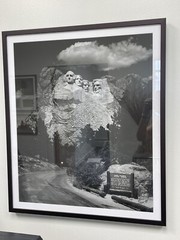 Black White Photo Mount Rushmore 1950 Bill Groethe Listed Artist 23″ x 27″