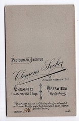 CDV Photo Pretty Couple Studio Clemens Seeber Chemnitz Oberwiesa 1897 (C1125)