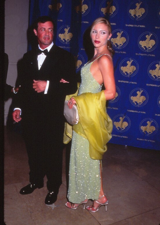 Dia Sylvester Stallone and Jennifer Flavin 1996 KB Format Photographer P10-3-2-3