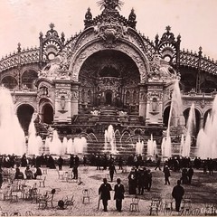 PARIS France Photo UNIVERSAL EXHIBITION 1900 CHATEAU D’EAU vintage antique μ
