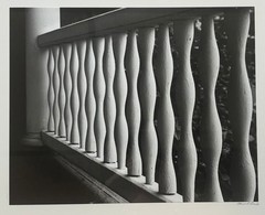 Original 1975 HOWARD BOND ‘Porch Railing’ ABSTRACT Modernist SIGNED Photograph