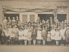 Vtg 20s Photograph Compton CA Christian Church Group Front C.E. ROZELL Jewelry