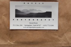 Framed Signed David Pettit 8/02 Photograph Keet Seel Puebloan Cliff Dwelling AZ