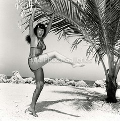 1954 Vintage BETTIE PAGE By BUNNY YEAGER Key West Original Stamped Silver Photo