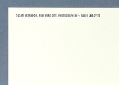 Susan Sarandon Photo By Annie Leibovitz Fotofolio Art Print Card 4”x6”