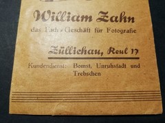Old photo bag paper photo bag antique photo William Zahn Züllichau Sulechow