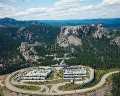 8×10 of an Aerial View of Mount Rushmore, South Dakota. Free Shipping.