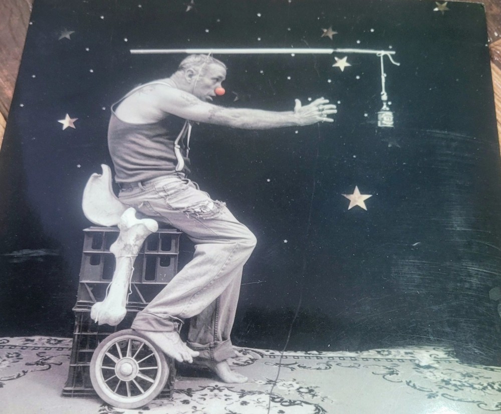 Ray Cook Clown ( RARE). Photo Vintage Black & White Surreal Circus Art Print